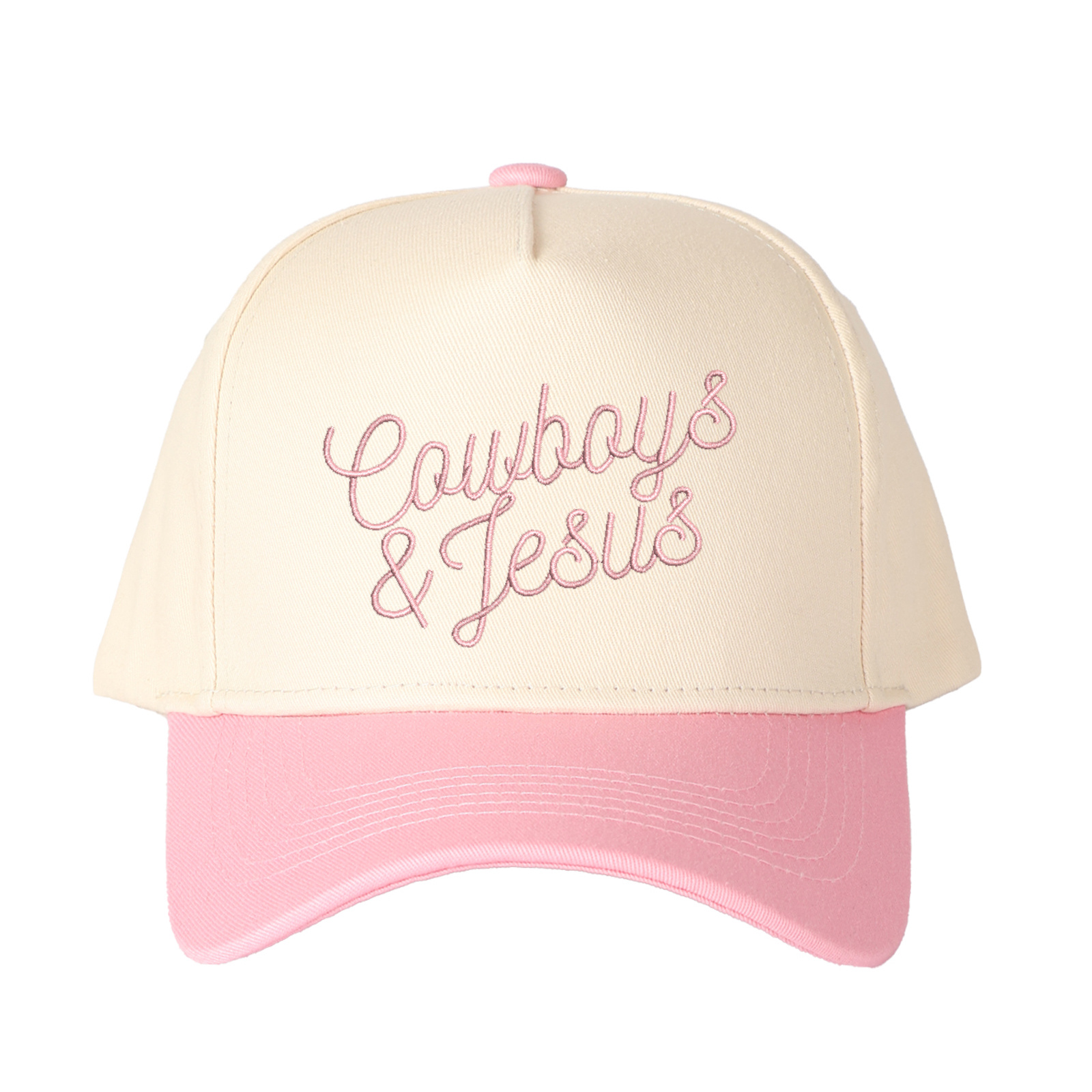 Cowboy & Jesus Embroidered Trucker Hat product details