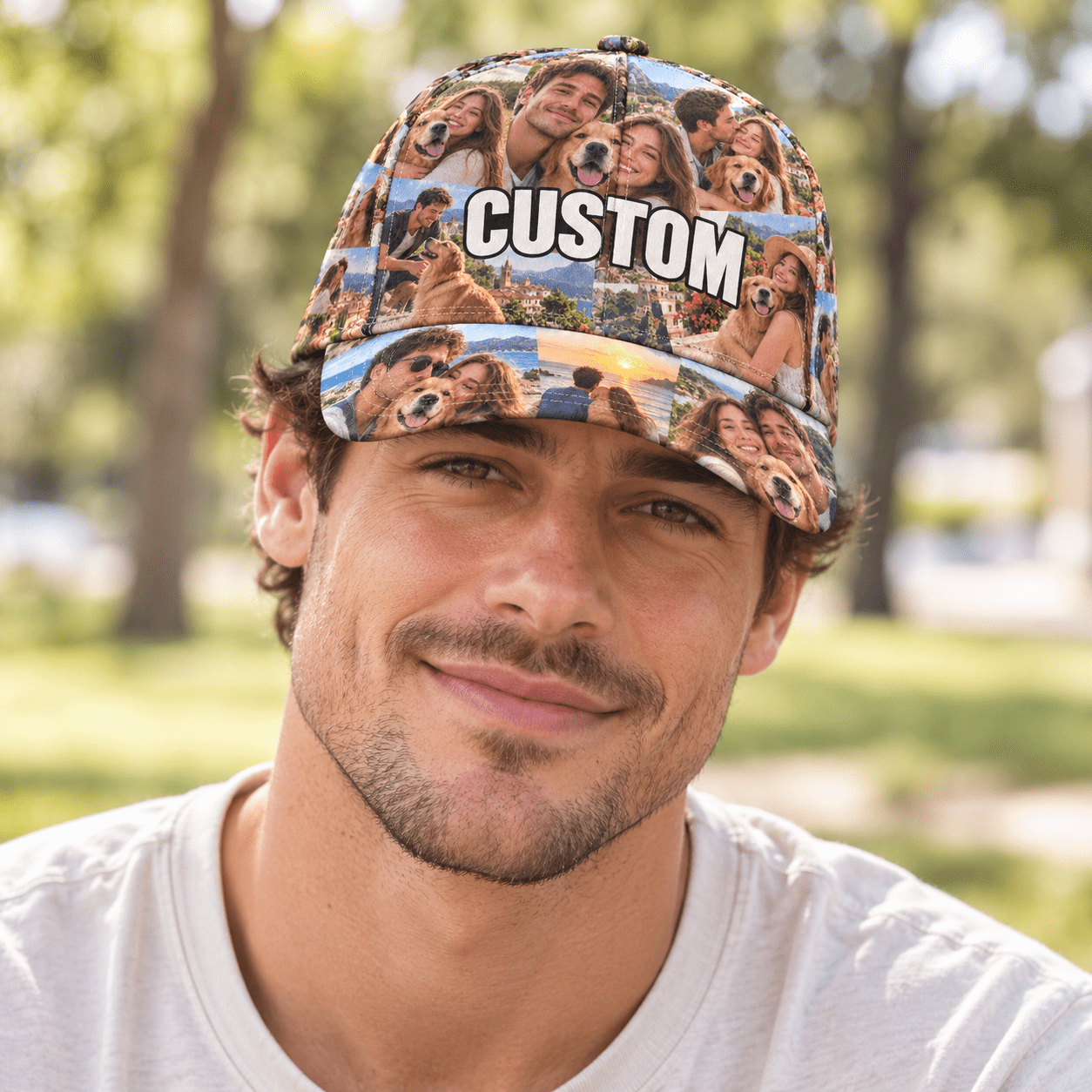 Custom All-over Print Baseball Cap With Structured Front product details