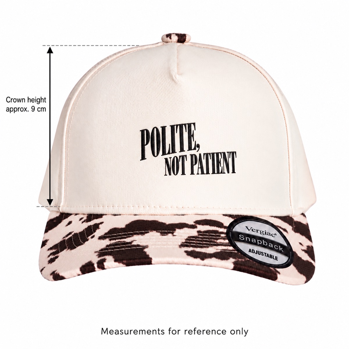 Polite, Not Patient 5-Panel Trucker Hat product details