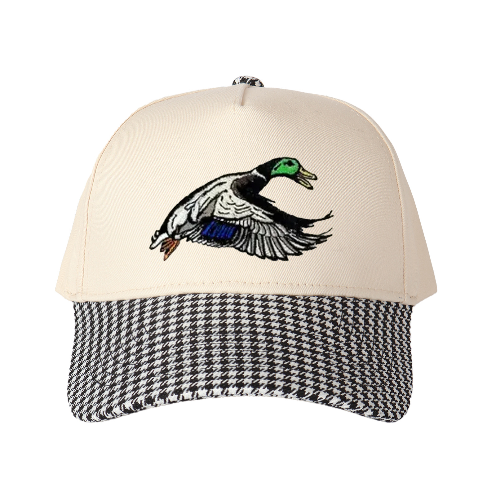 Flying Mallard Duck Embroidered Trucker Hat product details
