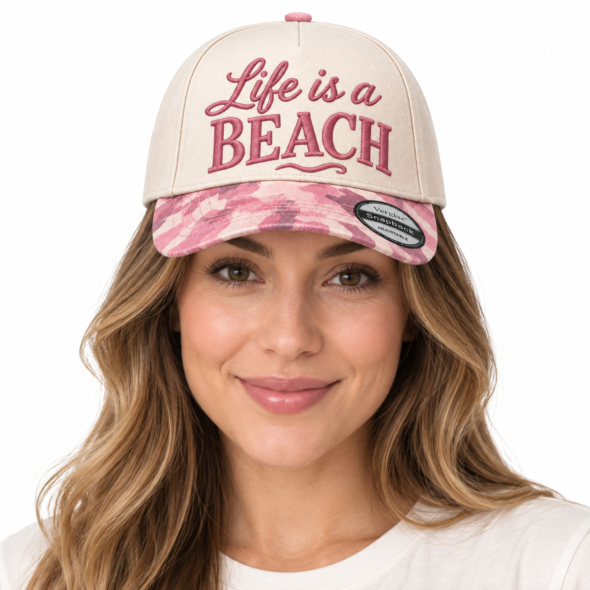 Life Is A Beach 5-Panel Trucker Hat product details