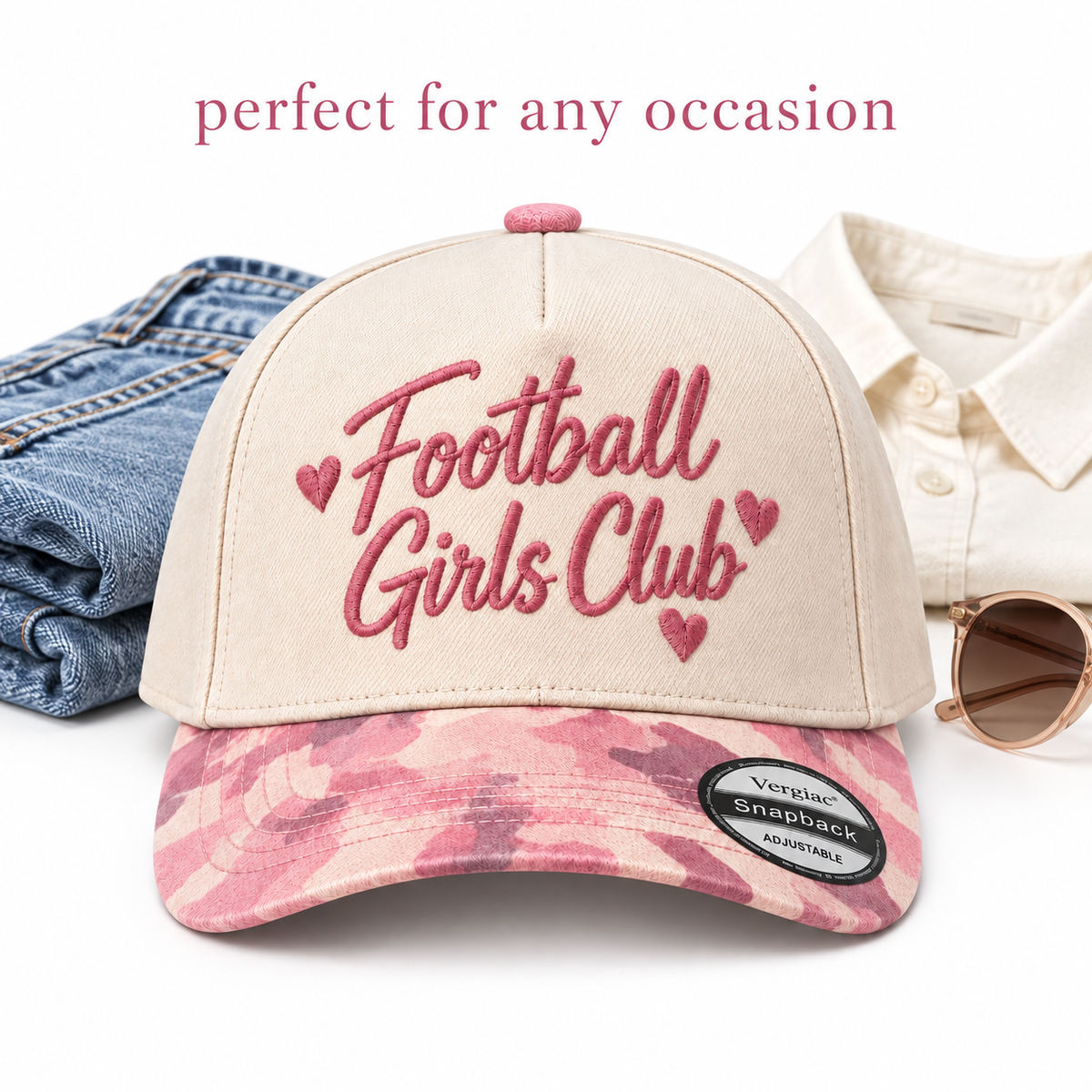Football Girls Club 5-Panel Trucker Hat product details