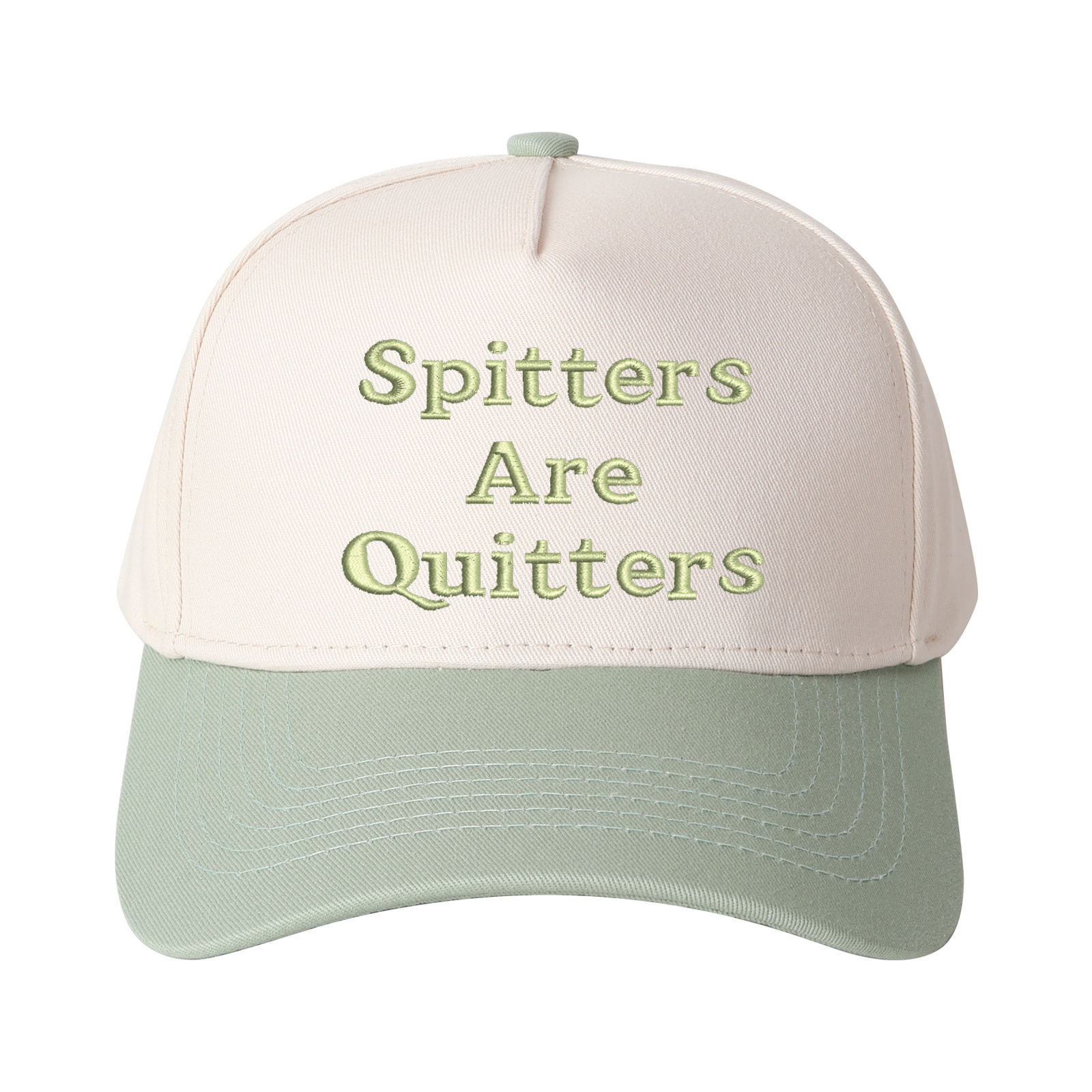 Spitters Are Quitters Embroidered Trucker Hat product details