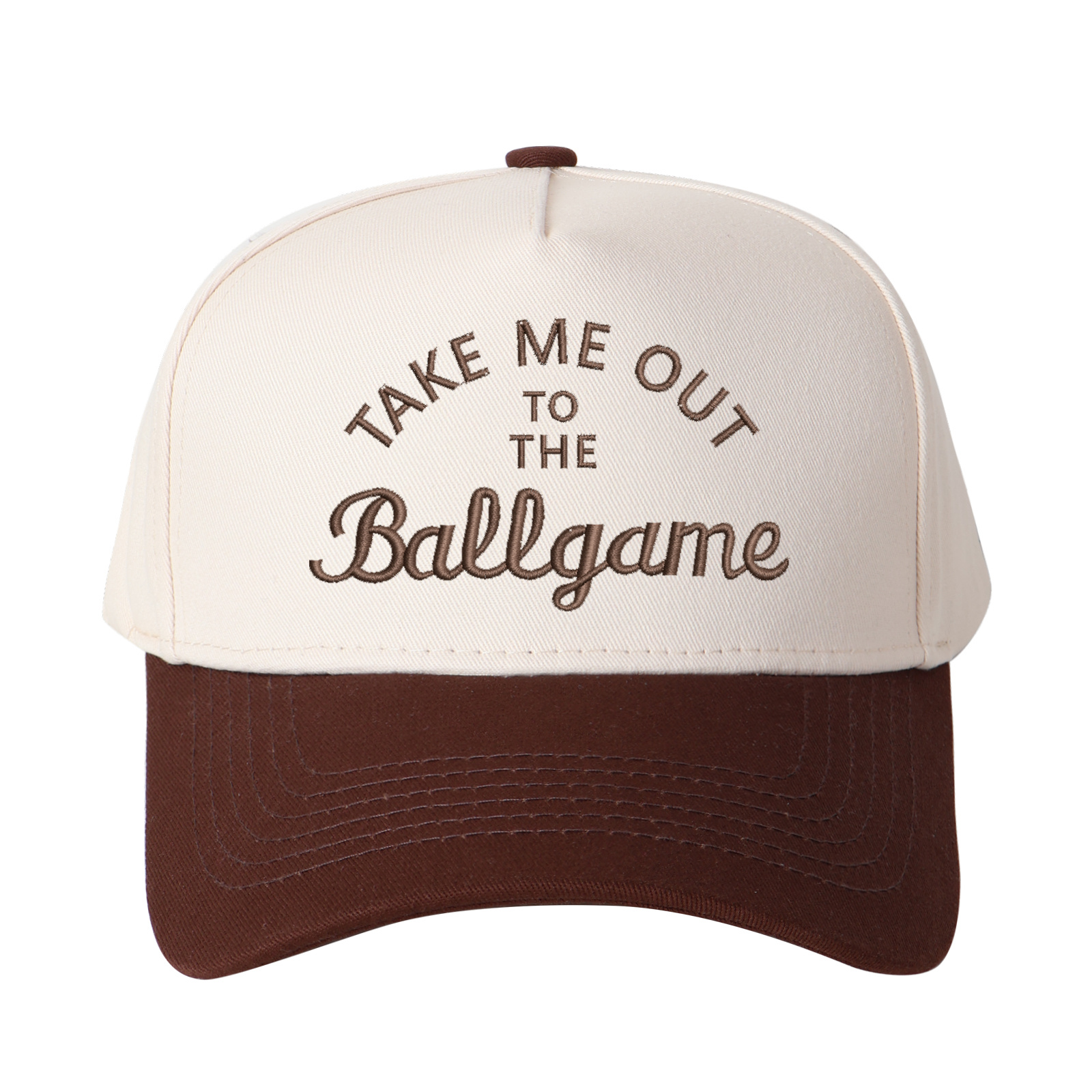 Take Me Out To The Ballgame Embroidered Trucker Hat product details