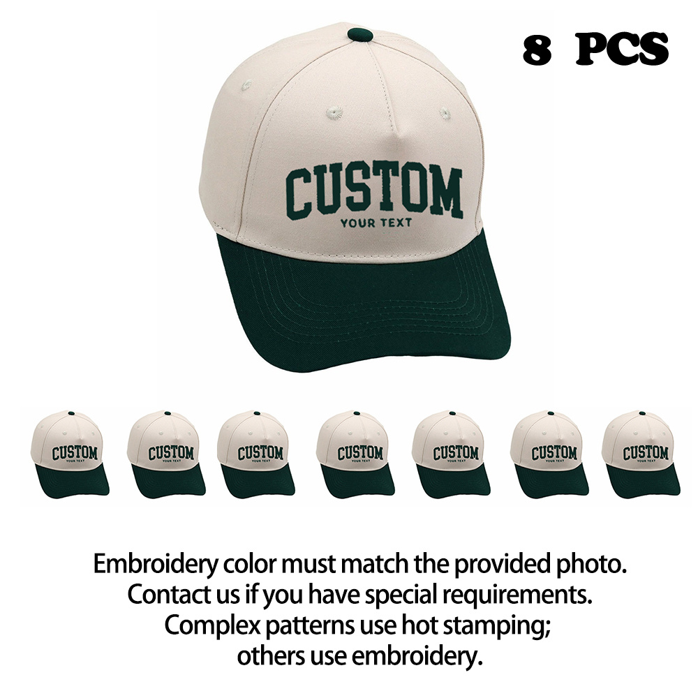Custom Embroidered Trucker Hats (8-pack) product details