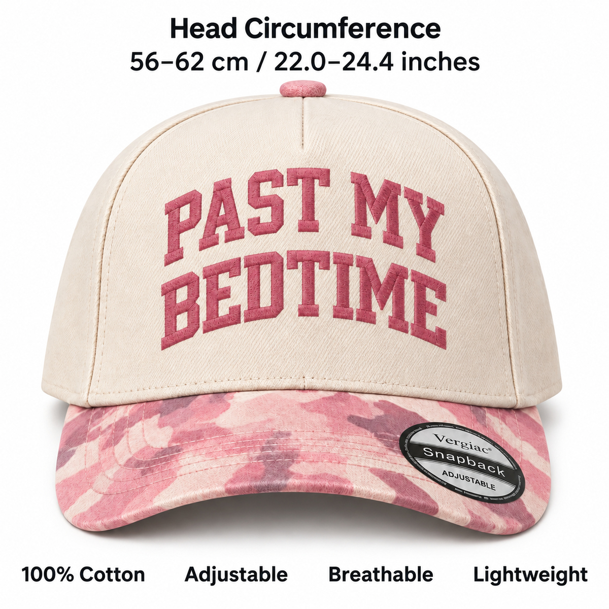 Past My Bedtime 5-Panel Trucker Hat product details