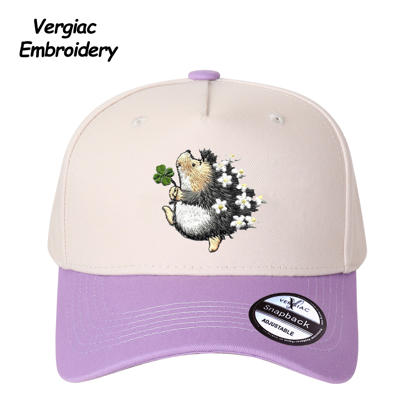 Hedgehog Embroidered Trucker Hat product details