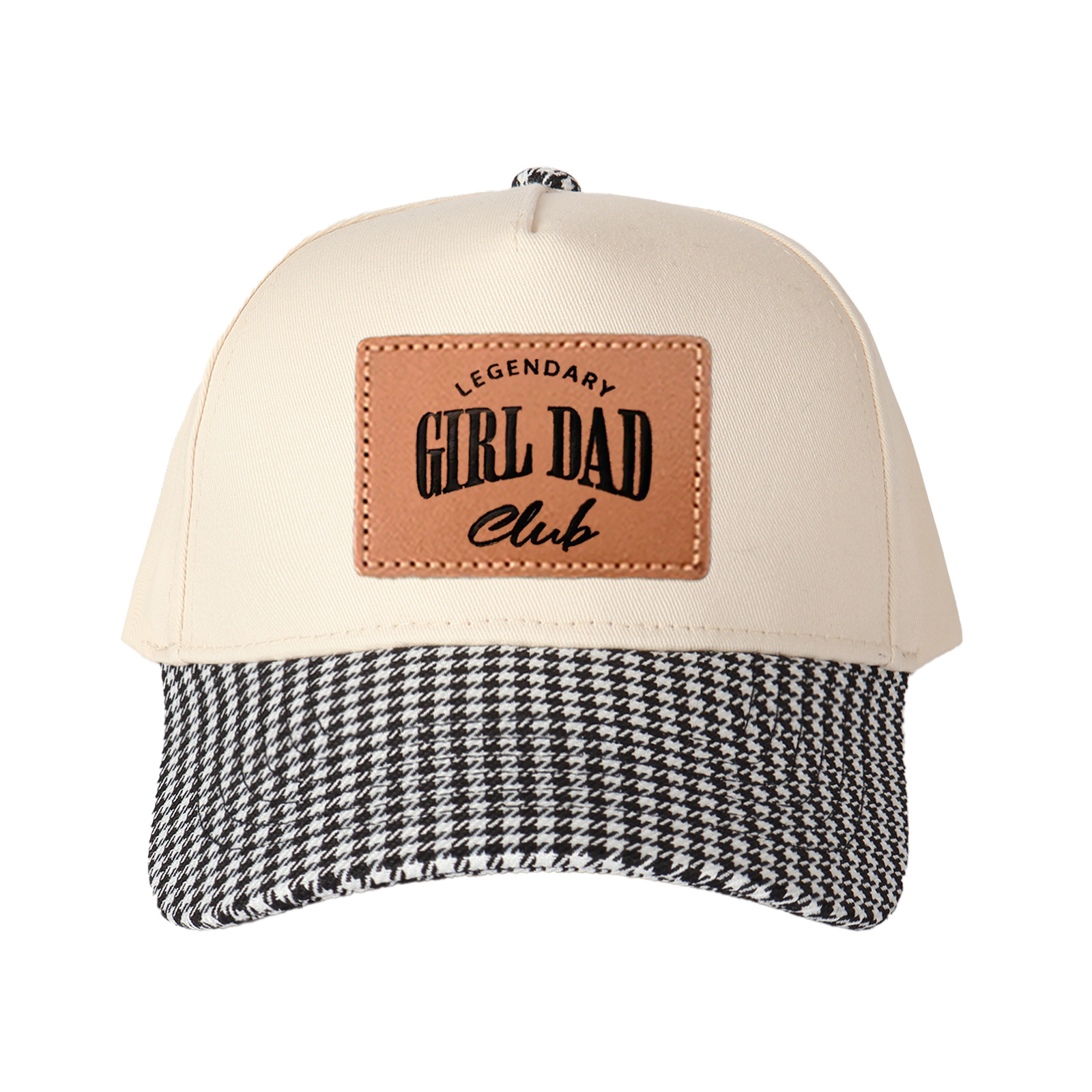 Legendary Girl Dad Club Leather Patch Trucker Hat product details
