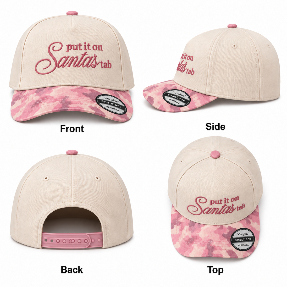 Put It On Santas Tab 5-Panel Trucker Hat product details