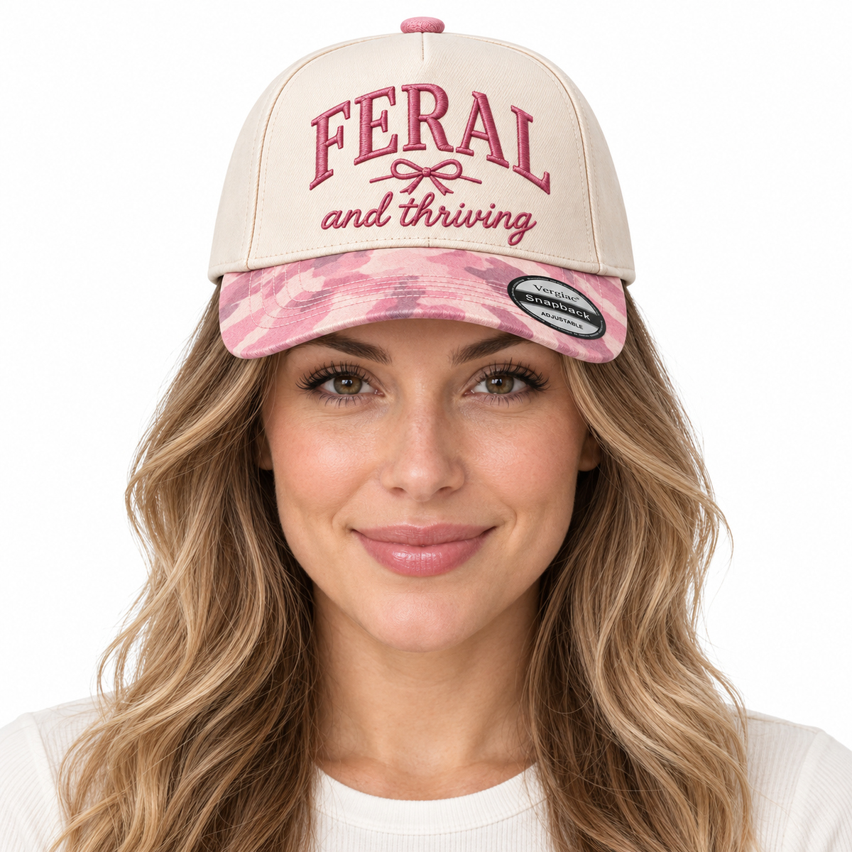 Feral And Thriving 5-Panel Trucker Hat product details