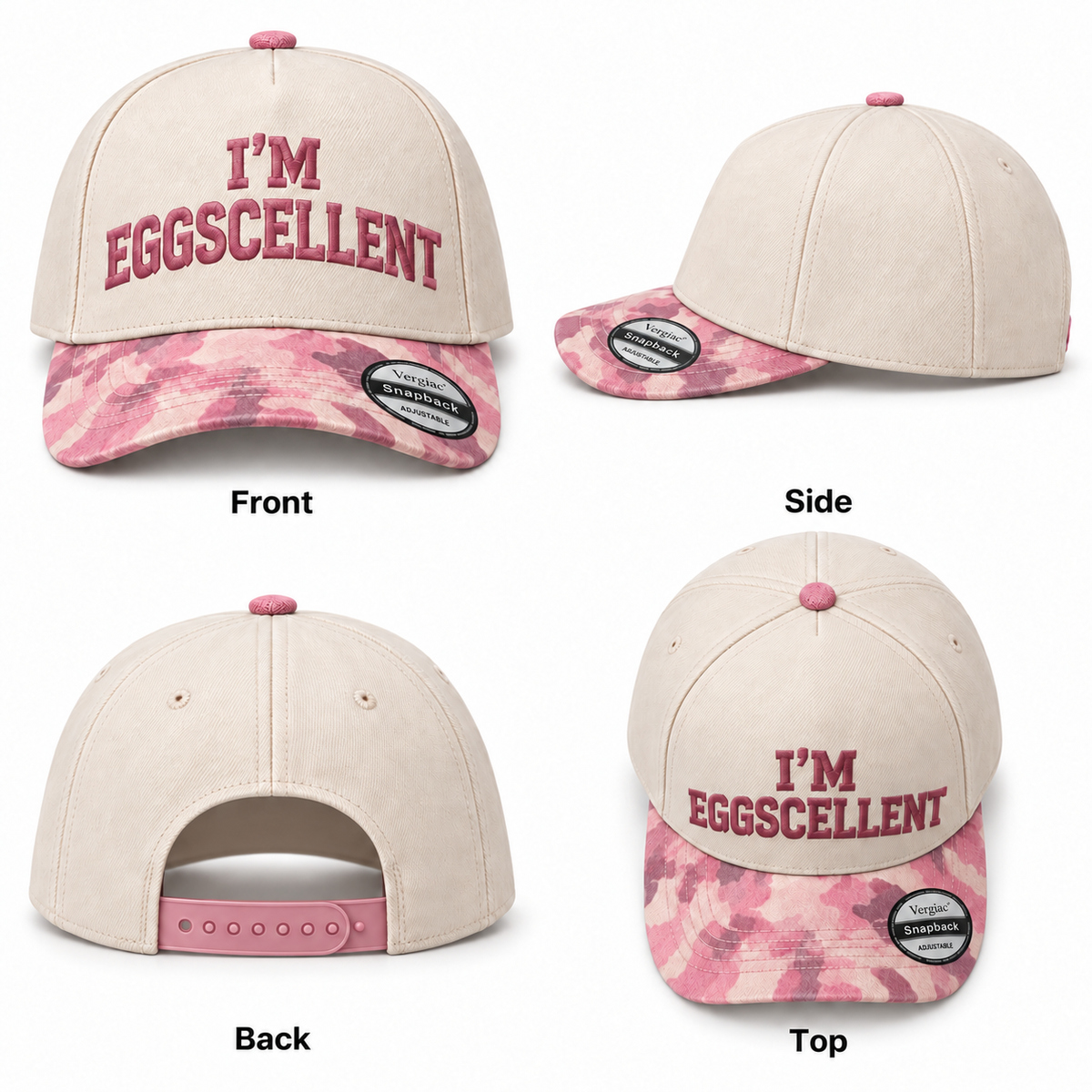I'm Eggscellent 5-Panel Trucker Hat product details