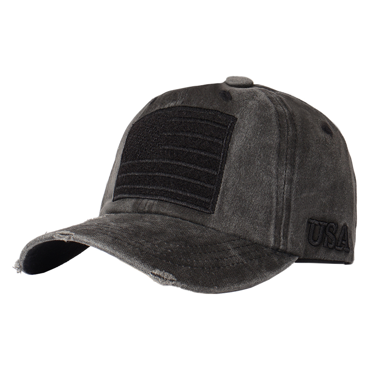 American Flag Embroidered Vintage Washed Baseball Cap product details