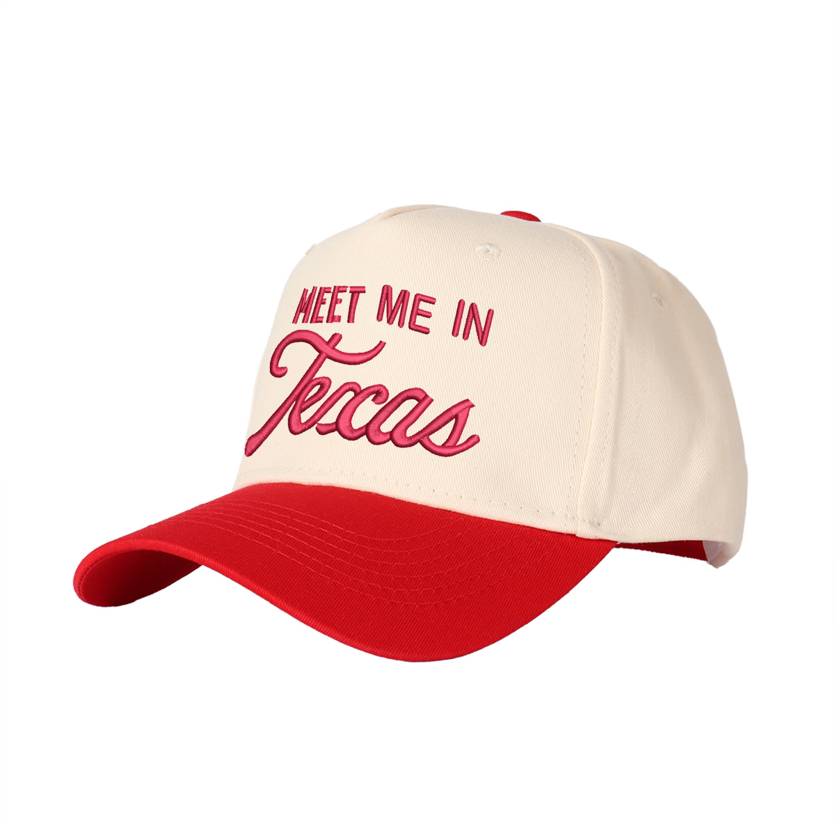 Meet Me In Texas Embroidered Trucker Hat product details