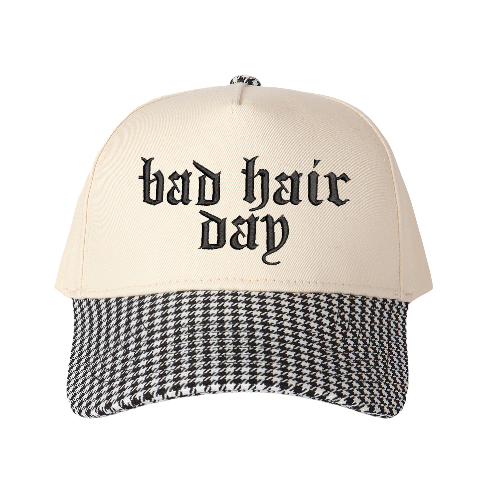 Gothic Bad Hair Day Embroidered Trucker Hat product details
