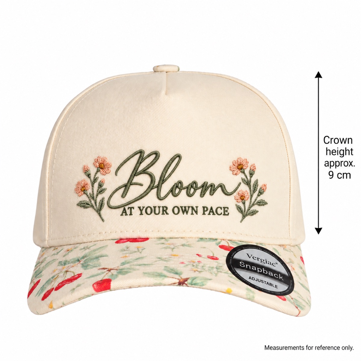 Bloom At Your Own Pace 5-Panel Trucker Hat product details