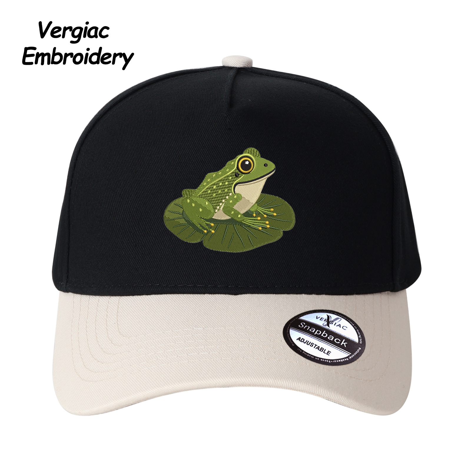 Frog Embroidered Trucker Hat product details