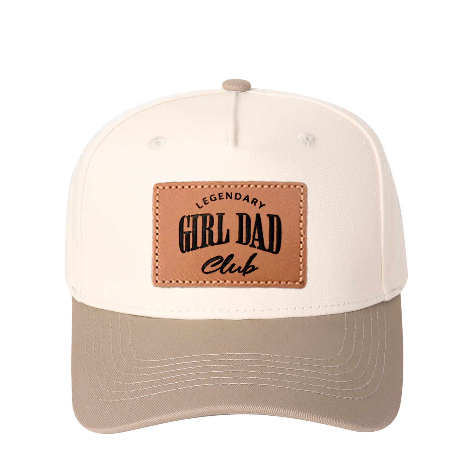 Legendary Girl Dad Club Leather Patch Trucker Hat product details