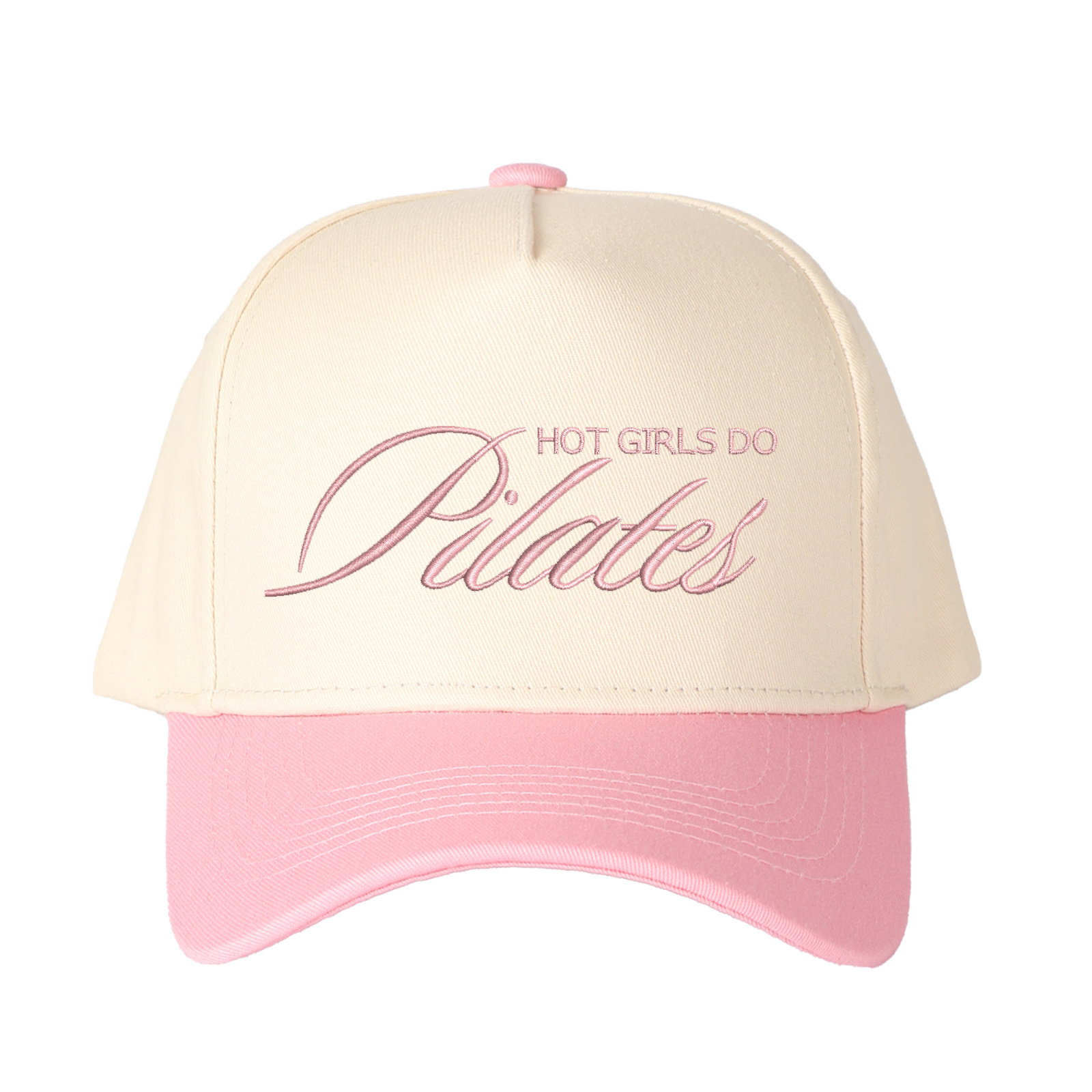Hot Girls Do Pilates Embroidered Trucker Hat product details