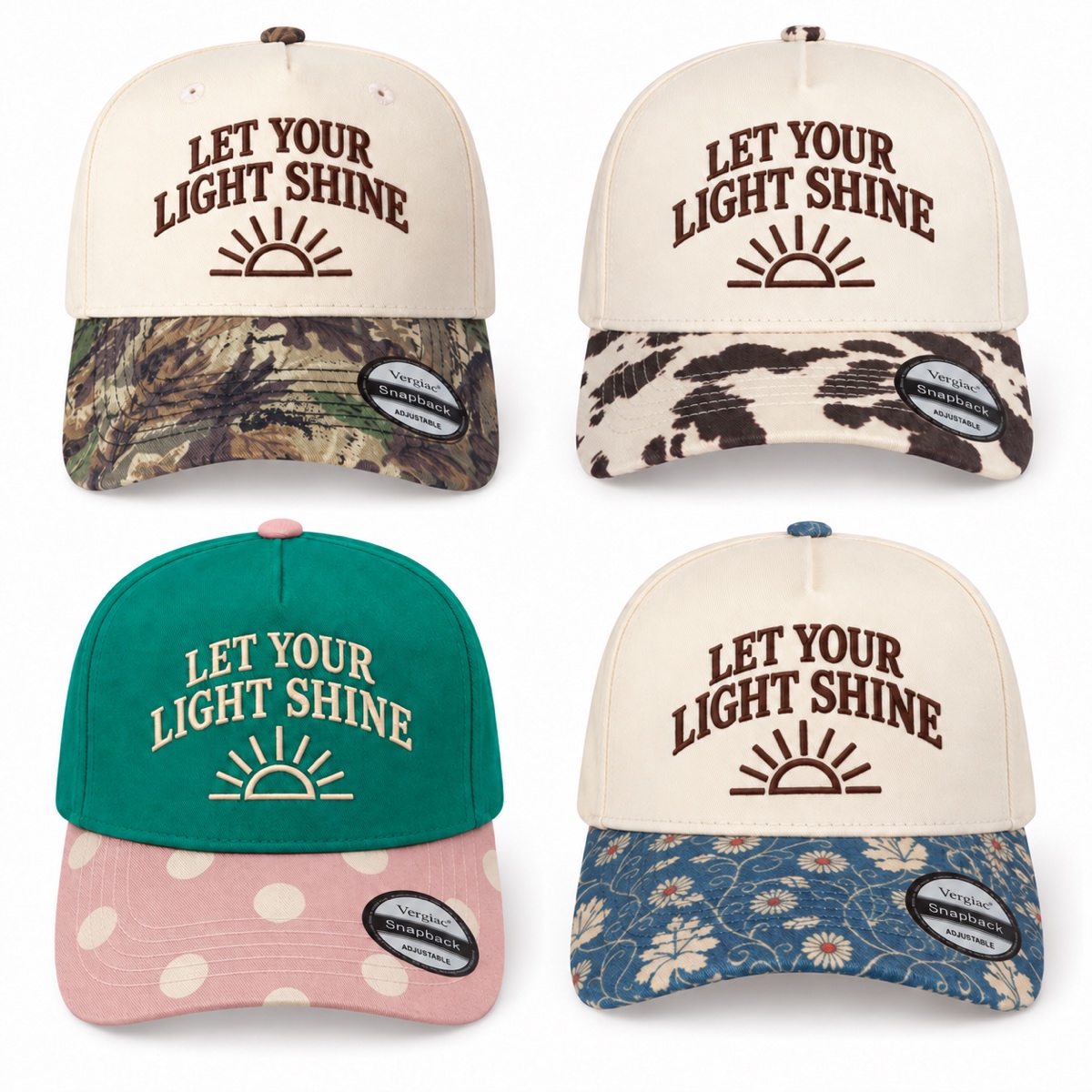 Let Your Light Shine 5-Panel Trucker Hat product details