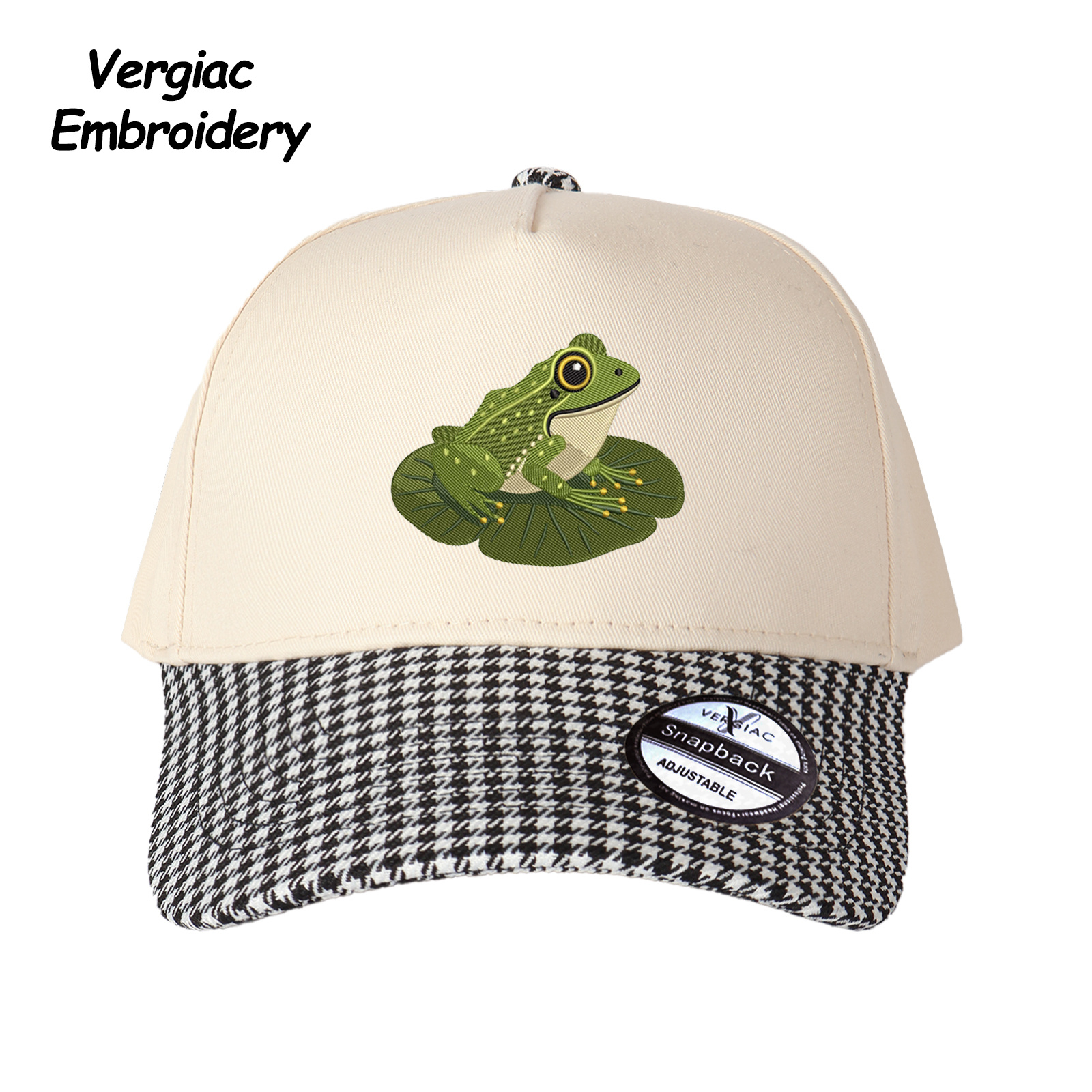 Frog Embroidered Trucker Hat product details
