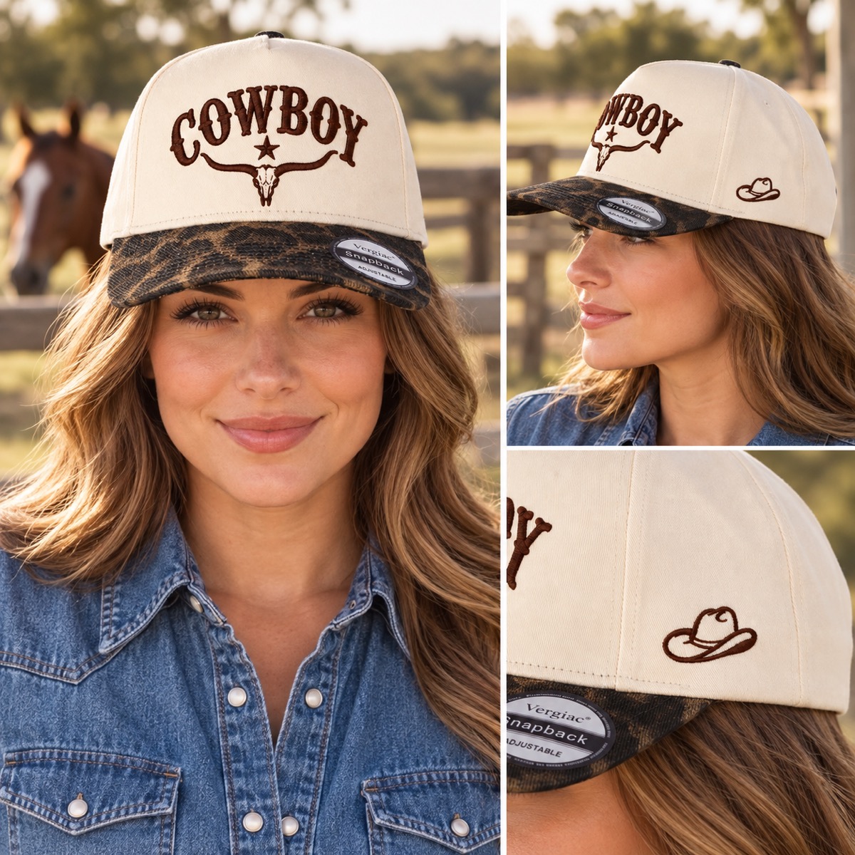 Cowboy 5-Panel Trucker Hat product details