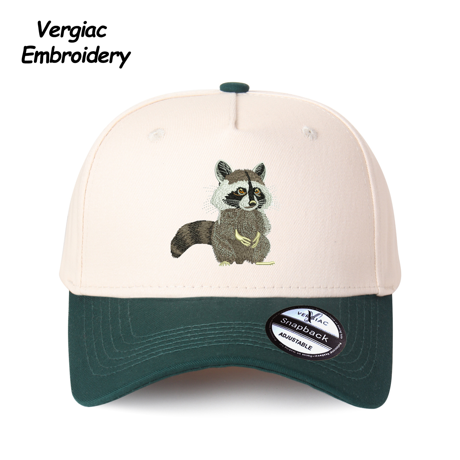 Raccoon Embroidered Trucker Hat product details