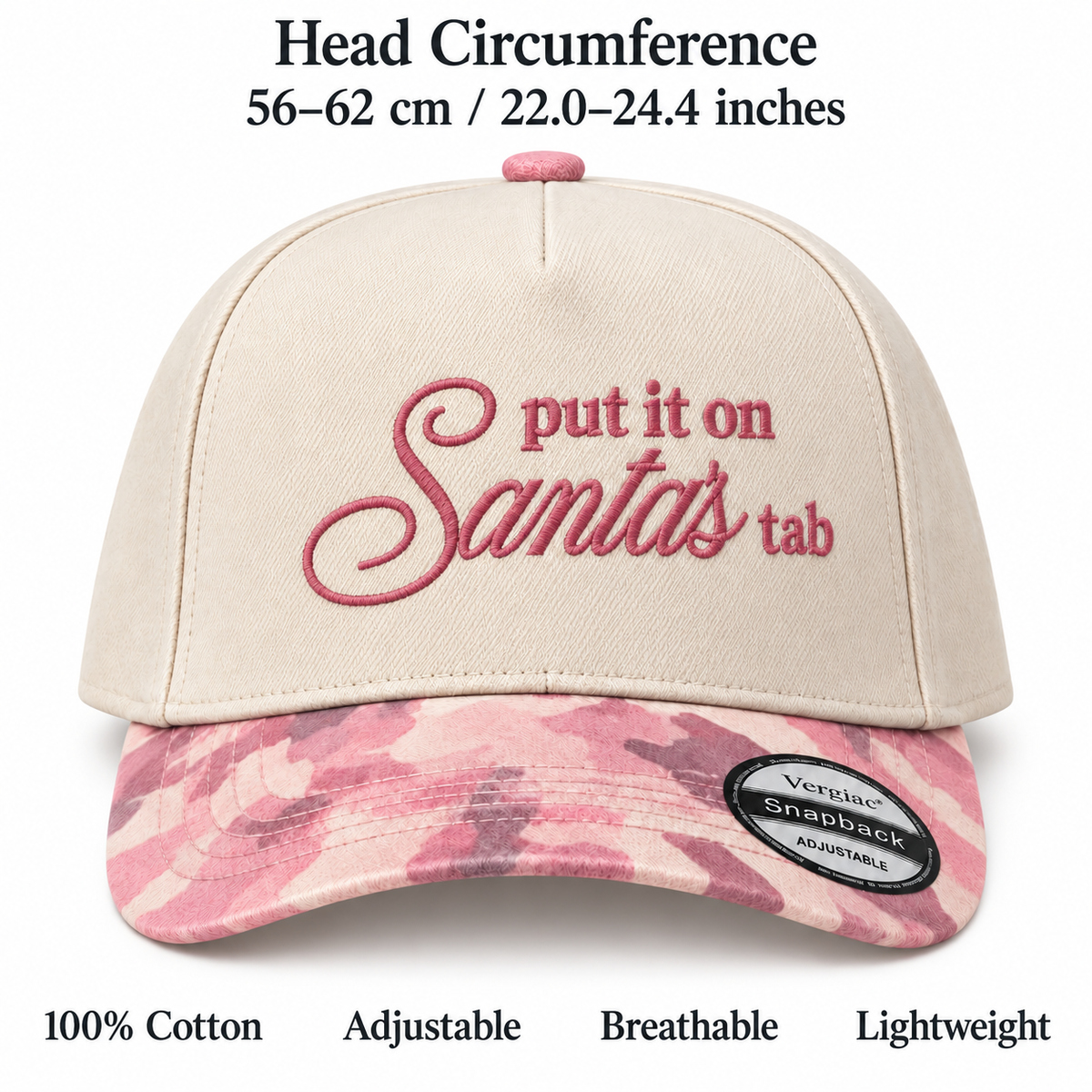 Put It On Santas Tab 5-Panel Trucker Hat product details