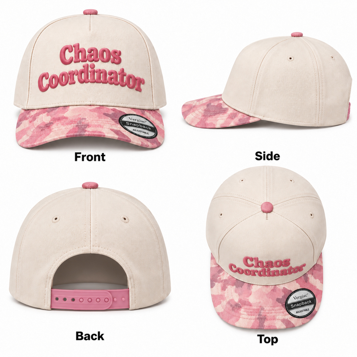 Chaos Coordinator Rounded 5-Panel Trucker Hat product details