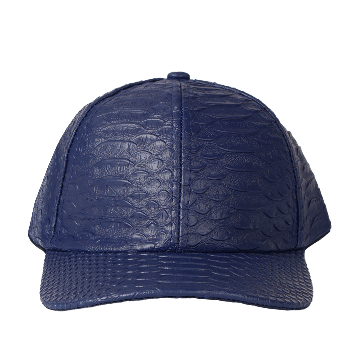 Faux Snakeskin Leather Baseball Cap product details