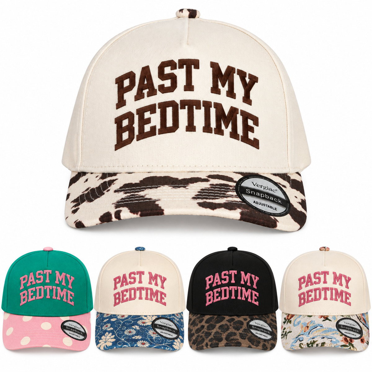 Past My Bedtime 5-Panel Trucker Hat product details