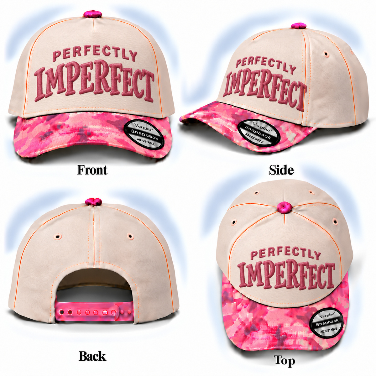 Perfectly Imperfect Vintage 5-Panel Trucker Hat product details
