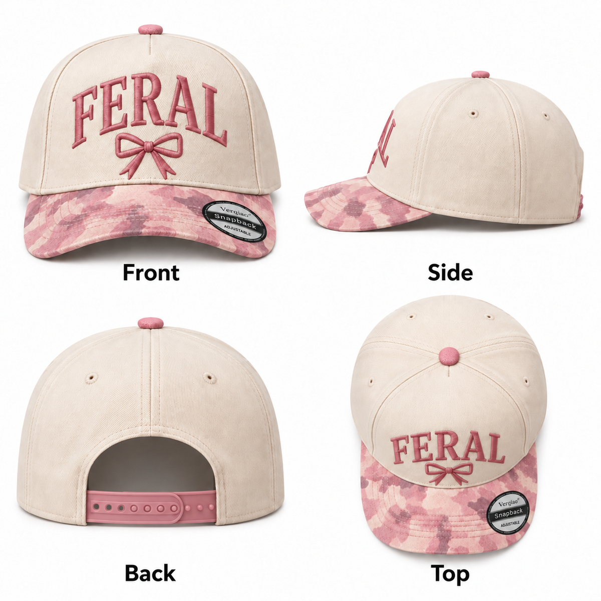 Feral 5-Panel Trucker Hat product details