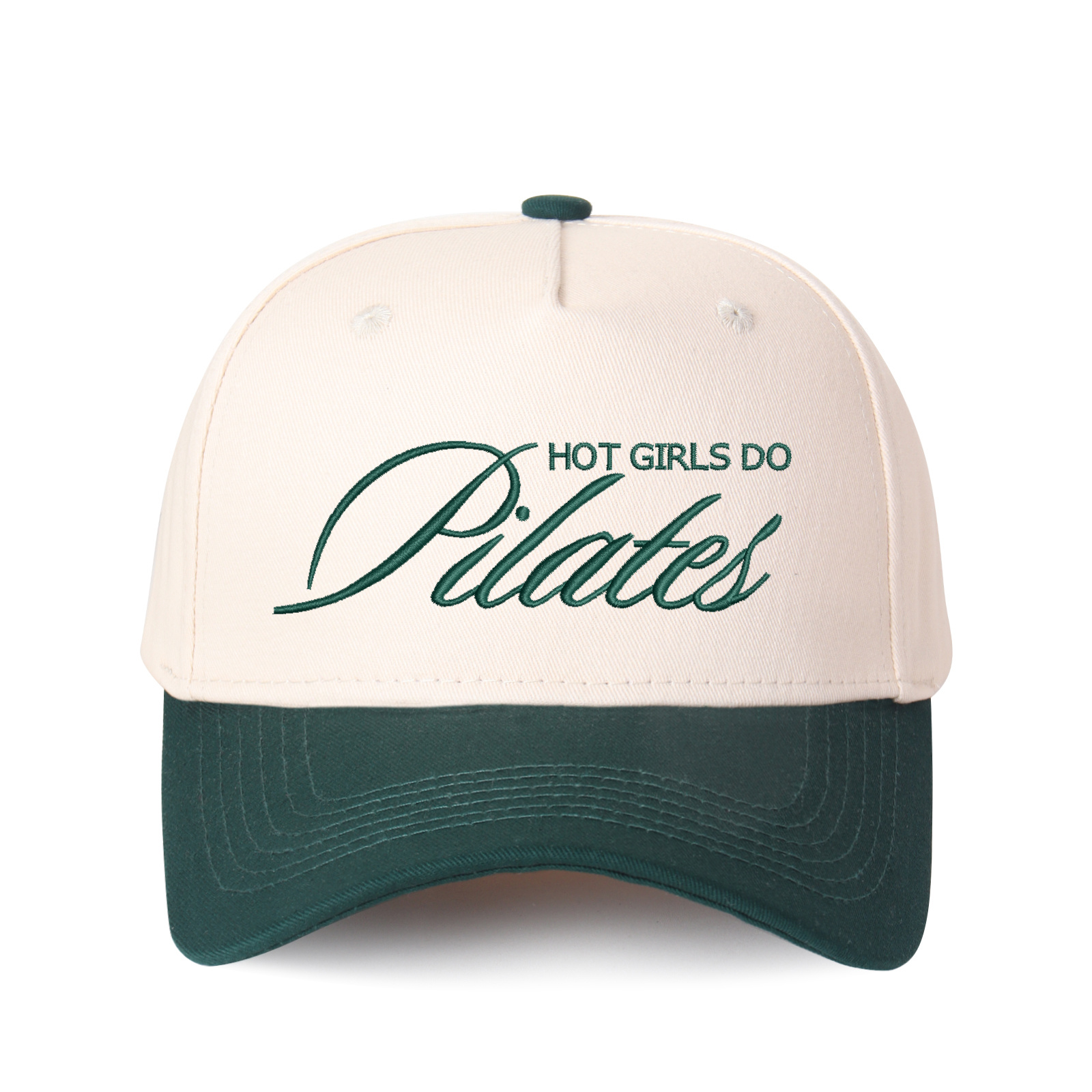 Hot Girls Do Pilates Embroidered Trucker Hat product details