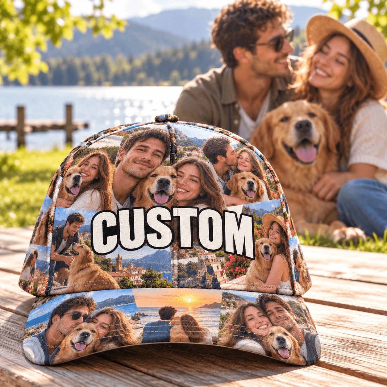 Custom All-over Print Baseball Cap With Structured Front product details