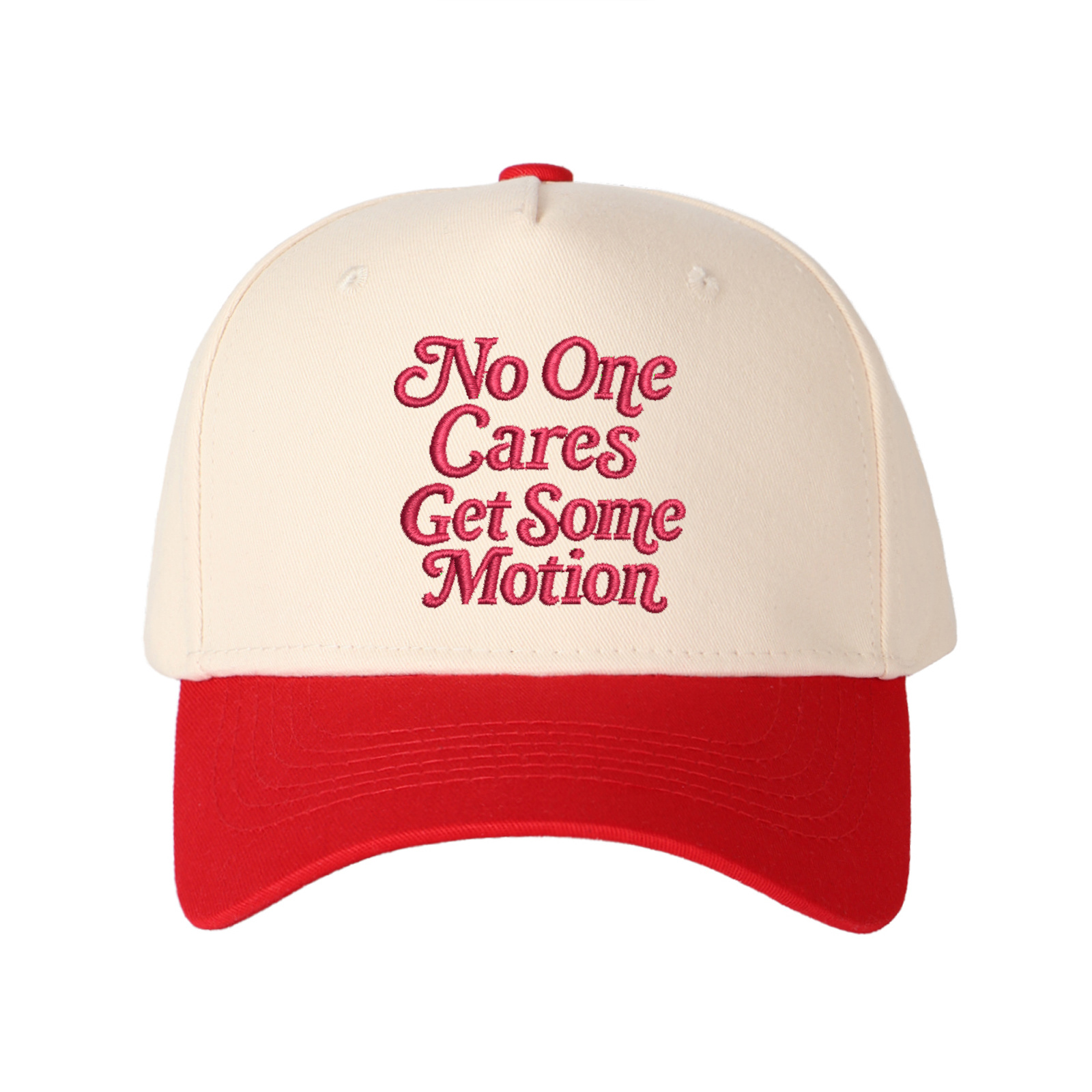 No One Cares Get Some Metion Embroidered Trucker Hat product details