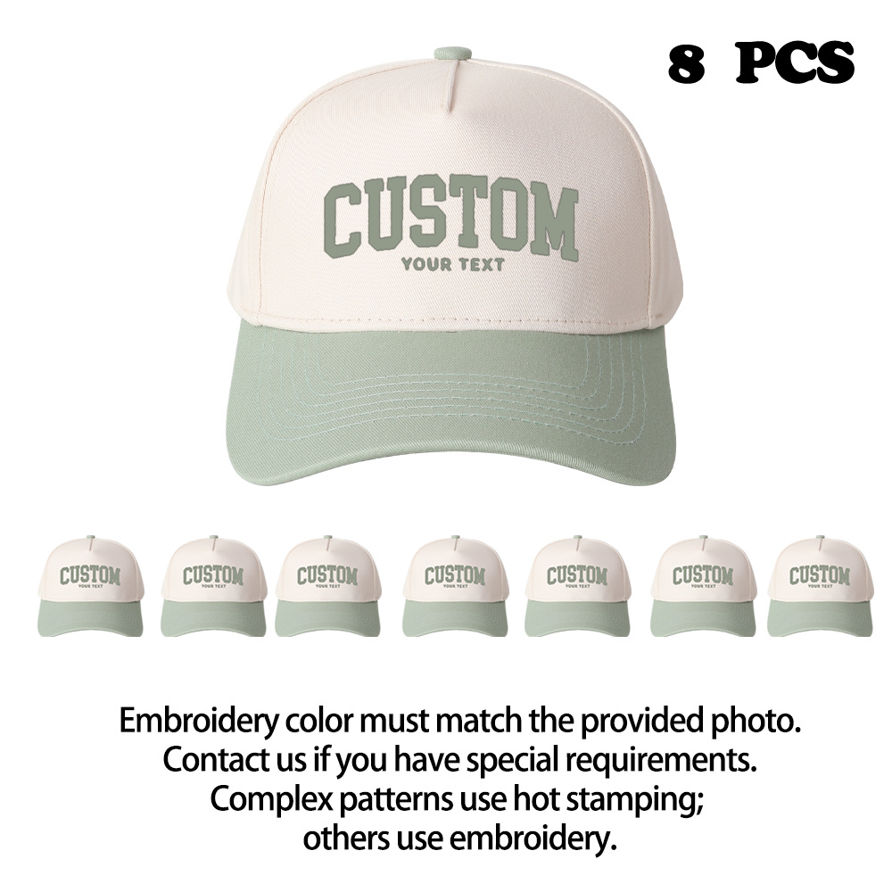 Custom Embroidered Trucker Hats (8-pack) product details