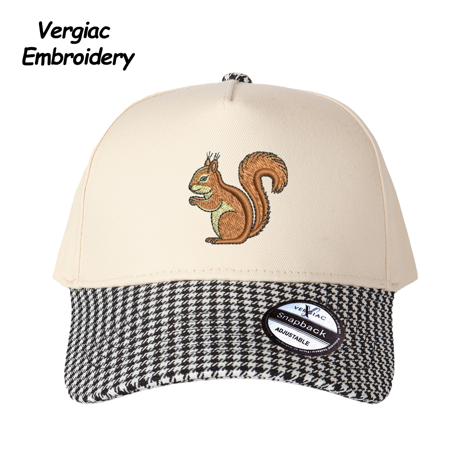 Squirrel Embroidered Trucker Hat product details