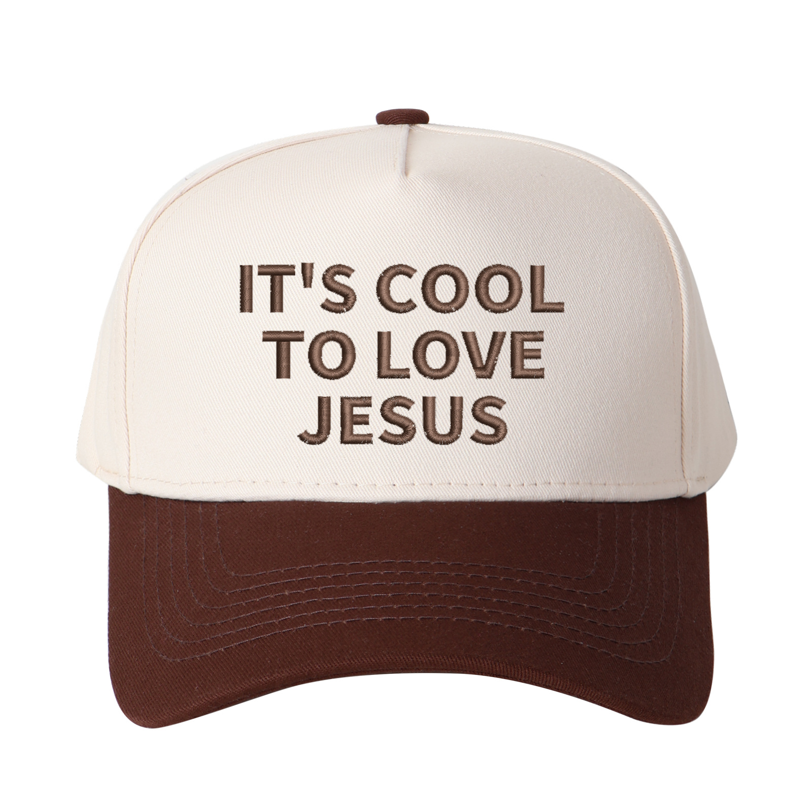 It's Cool To Love Jesus Embroidered Trucker Hat product details