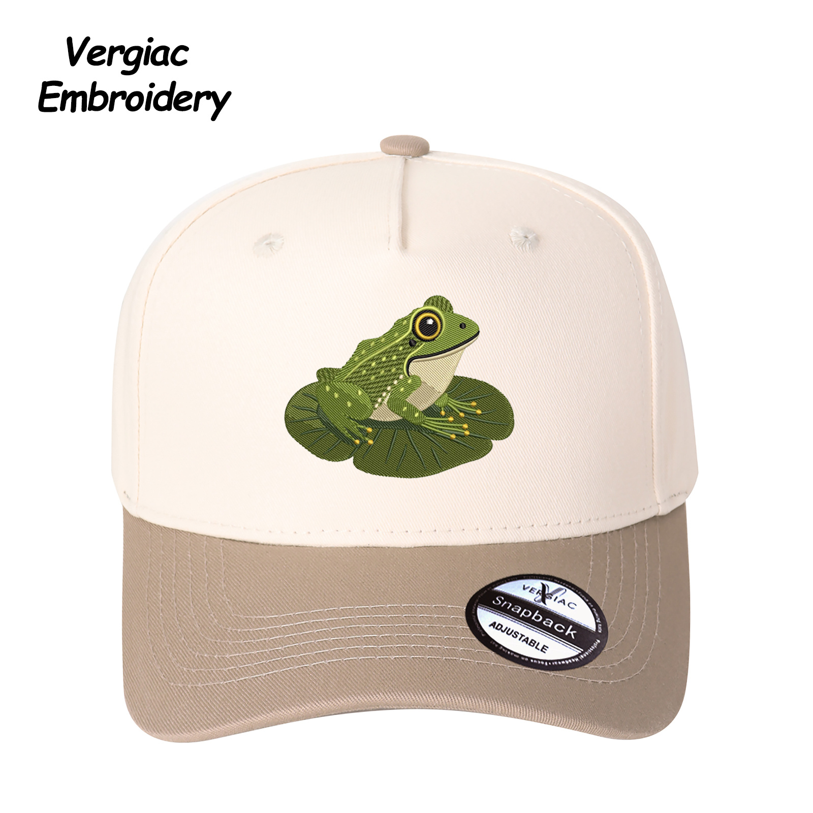 Frog Embroidered Trucker Hat product details
