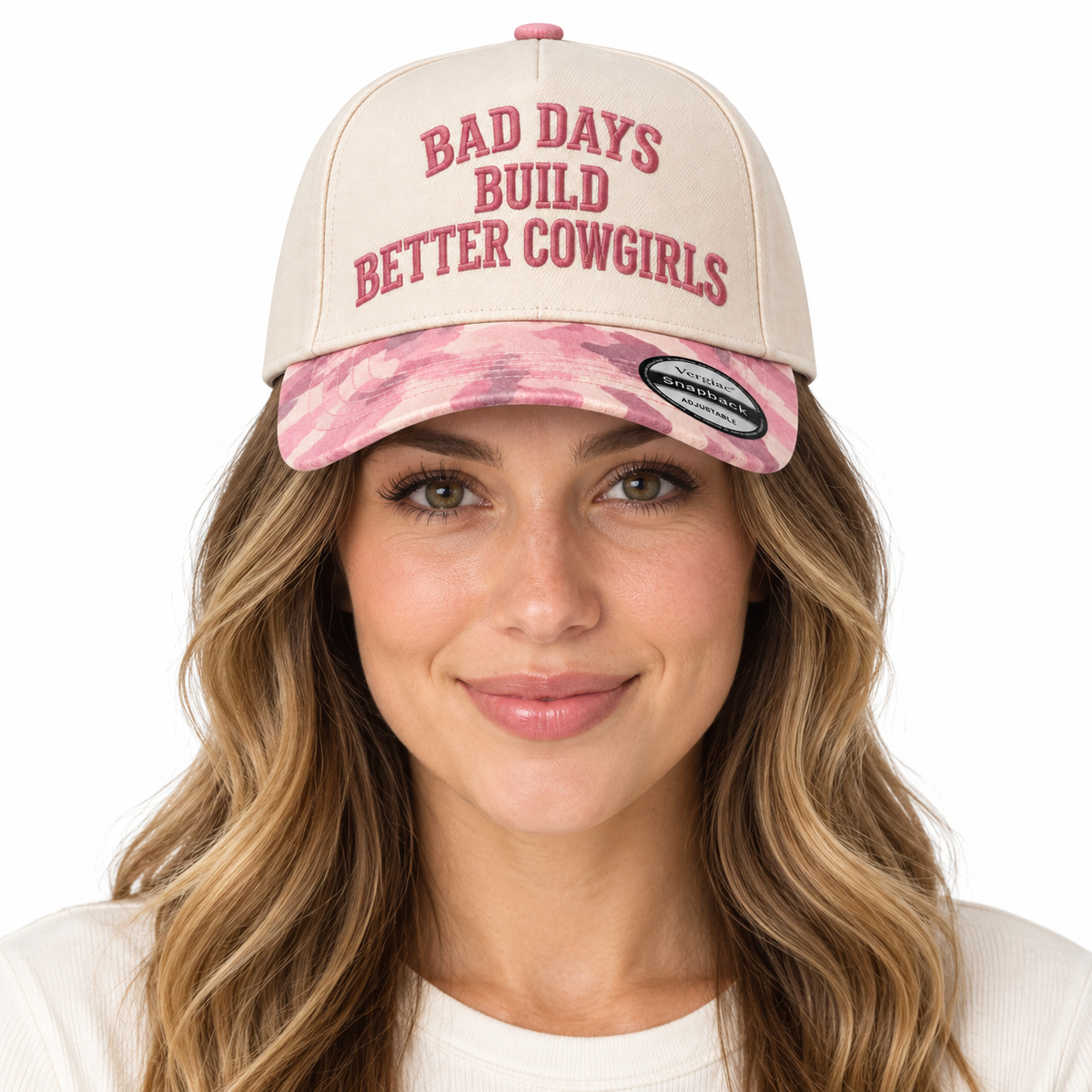 Bad Days Build Better Cowgirls Western Cowboy 5-Panel Trucker Hat product details