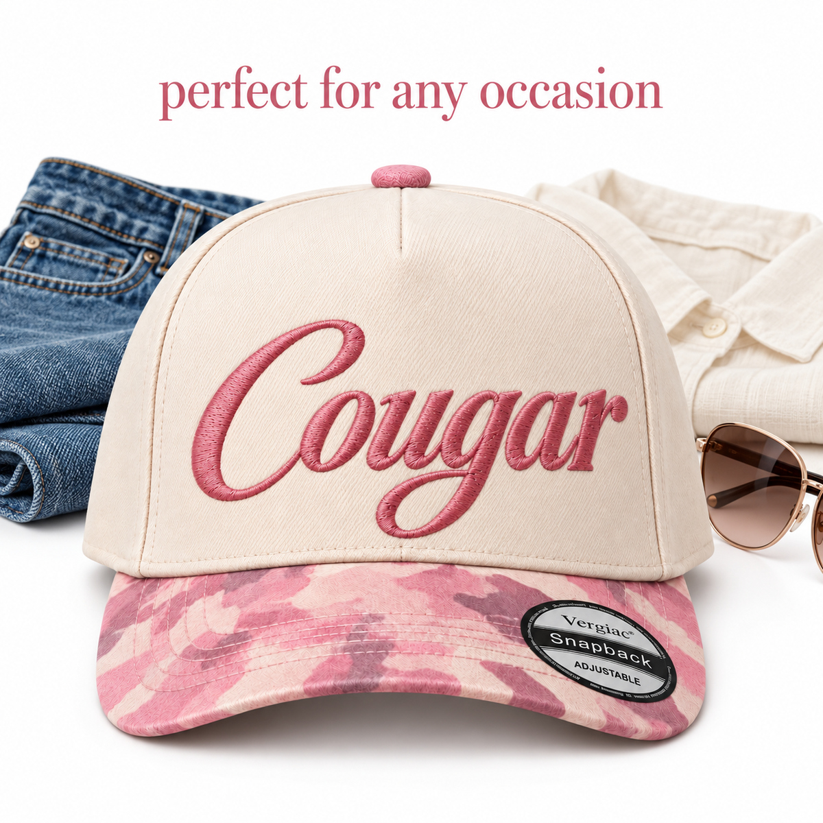 Cougar 5-Panel Trucker Hat product details