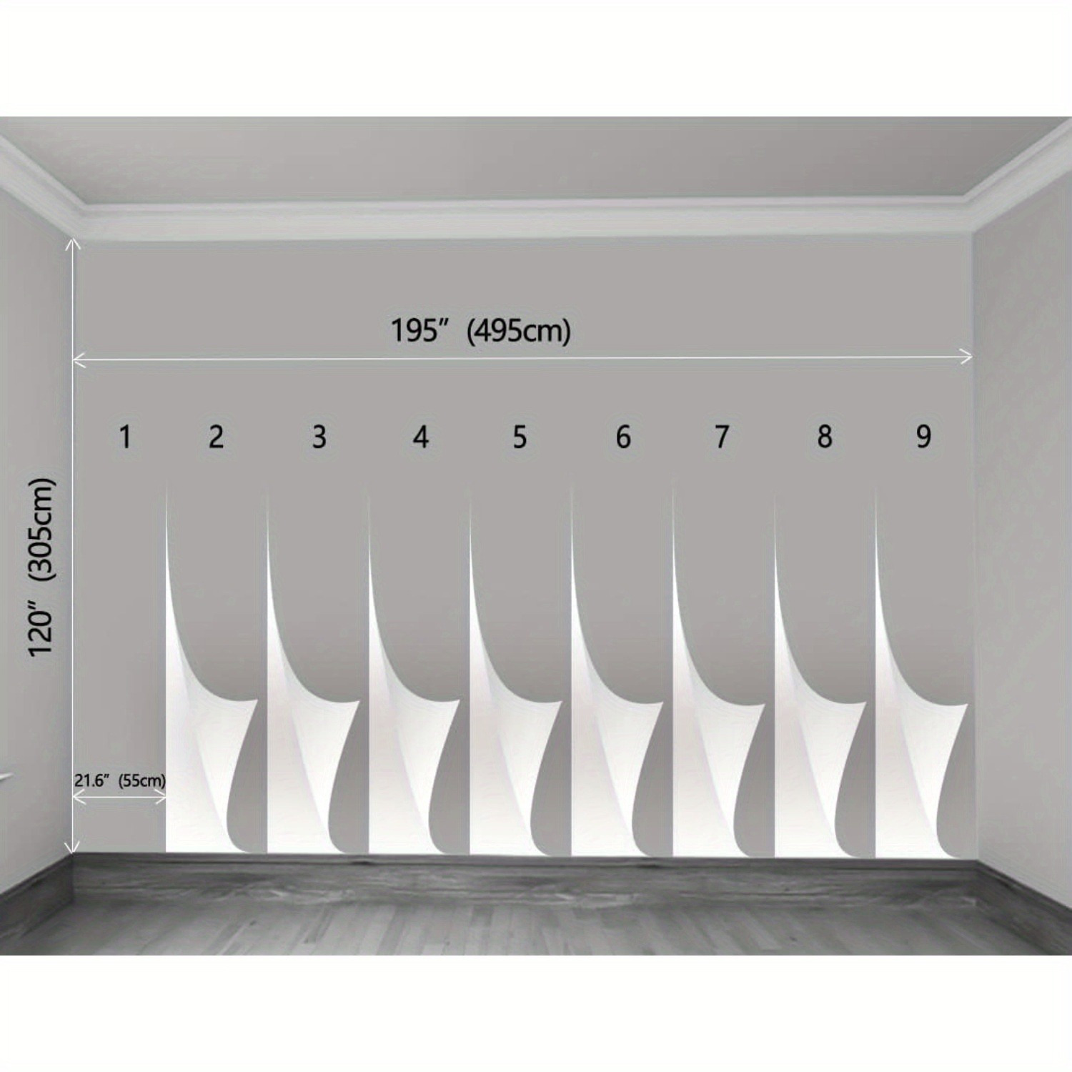Fresque murale représentant une nébuleuse spatiale pour le mur de la chambre ou du salon, derrière la télévision et le canapé (non autocollante)_voghion.com