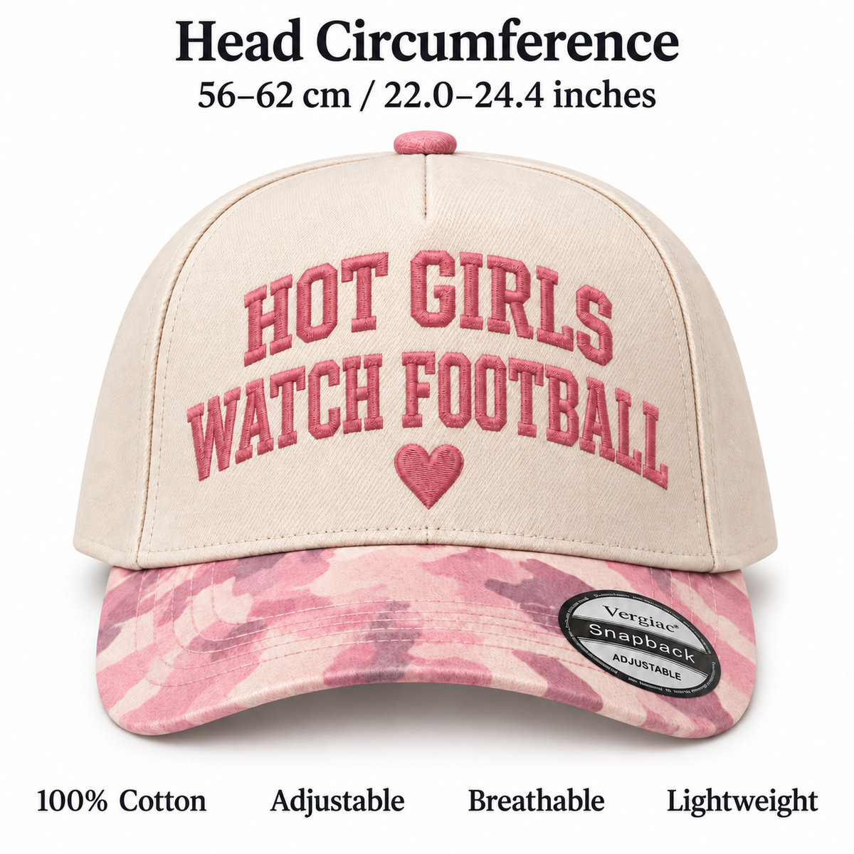 Hot Girls Watch Football 5-Panel Trucker Hat product details