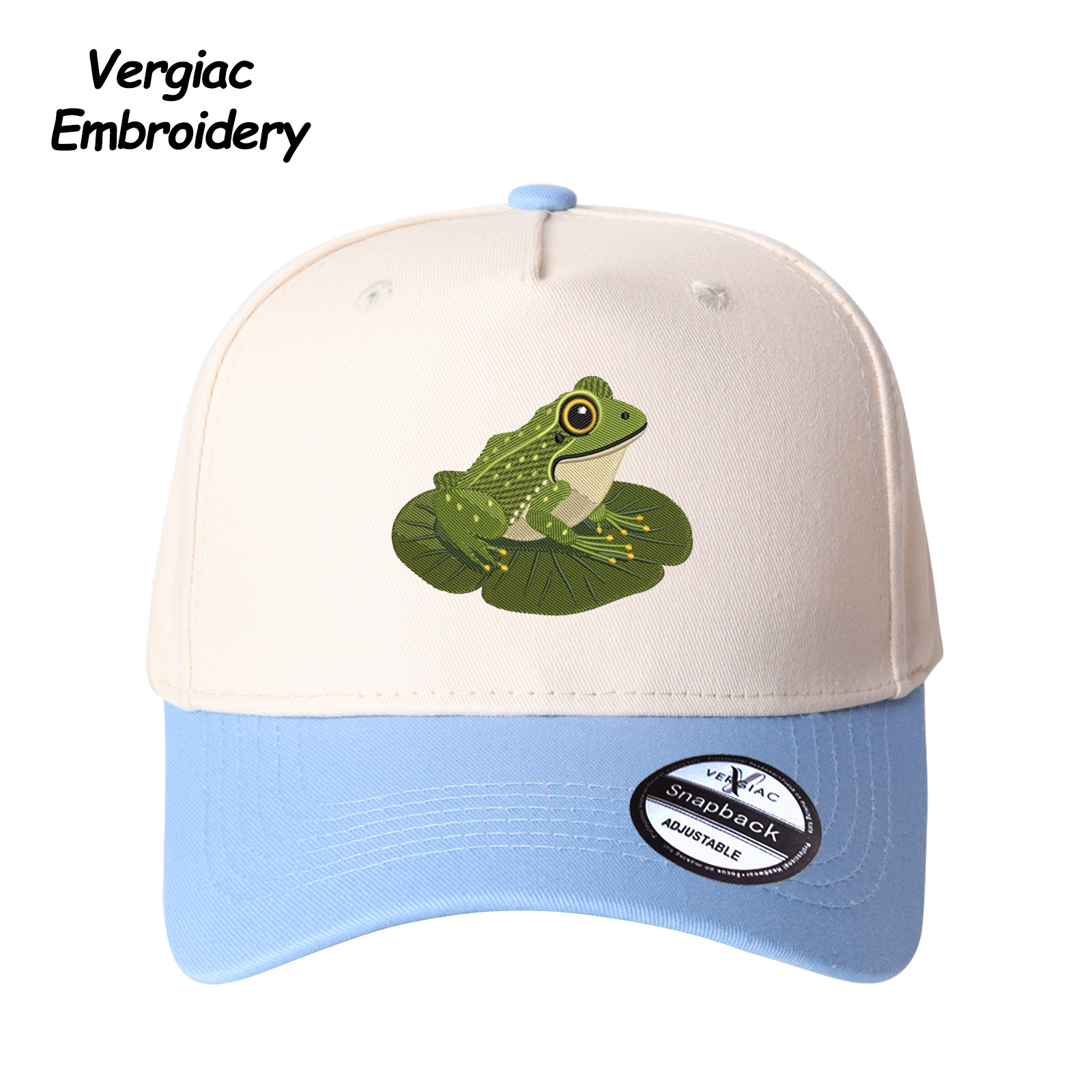 Frog Embroidered Trucker Hat product details