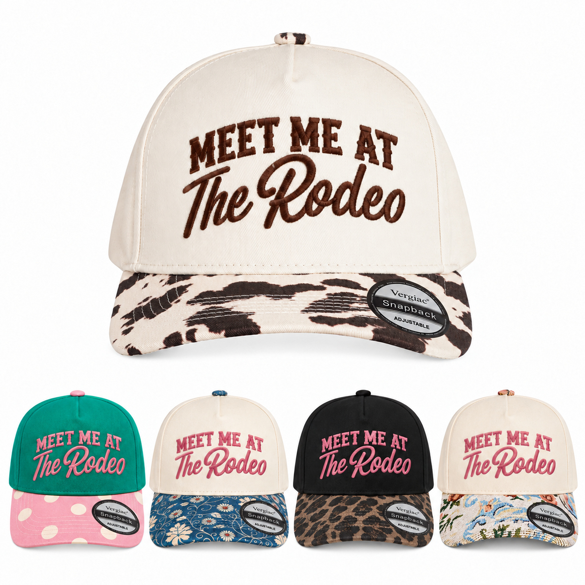 Meet Me At The Rodeo 5-Panel Trucker Hat product details