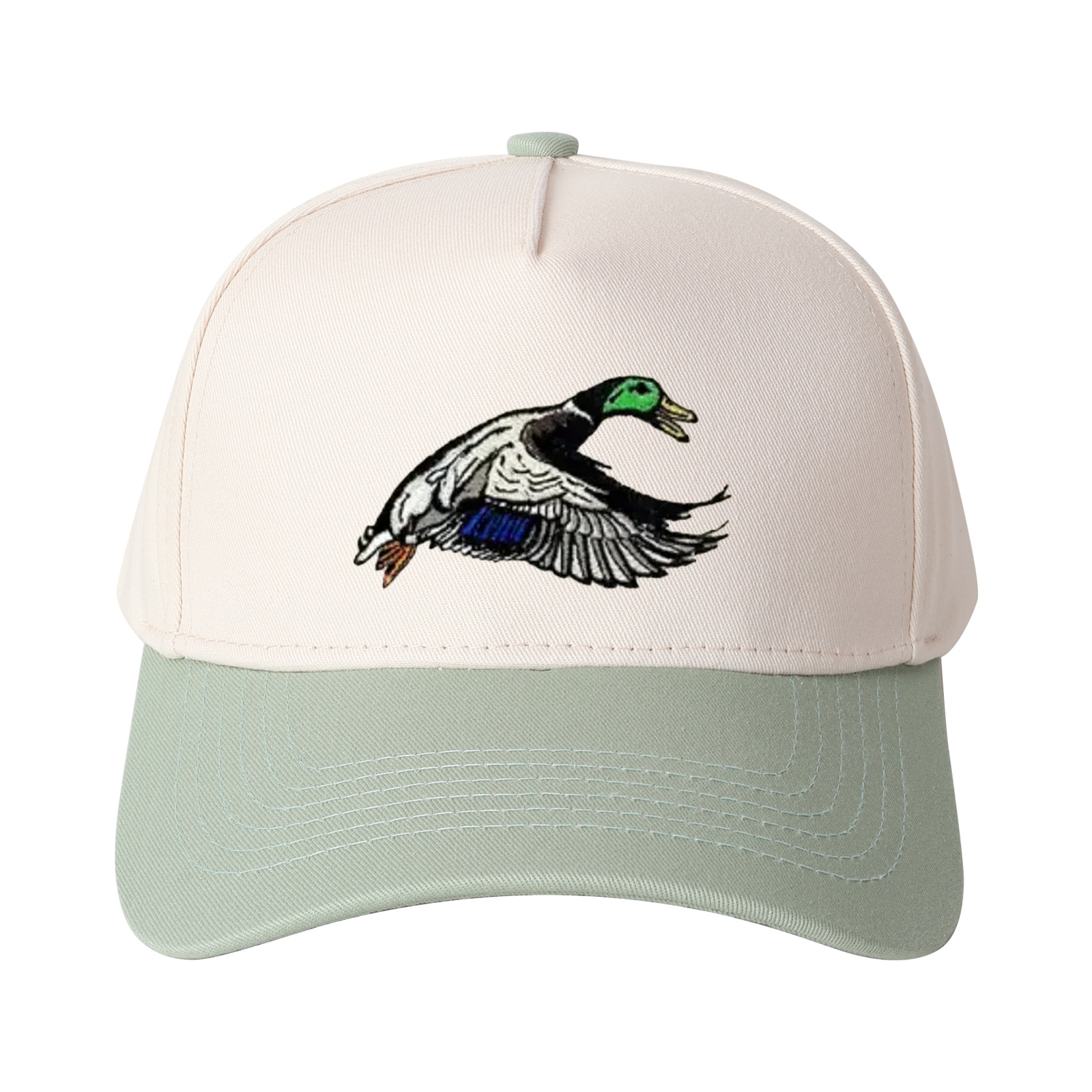 Flying Mallard Duck Embroidered Trucker Hat product details