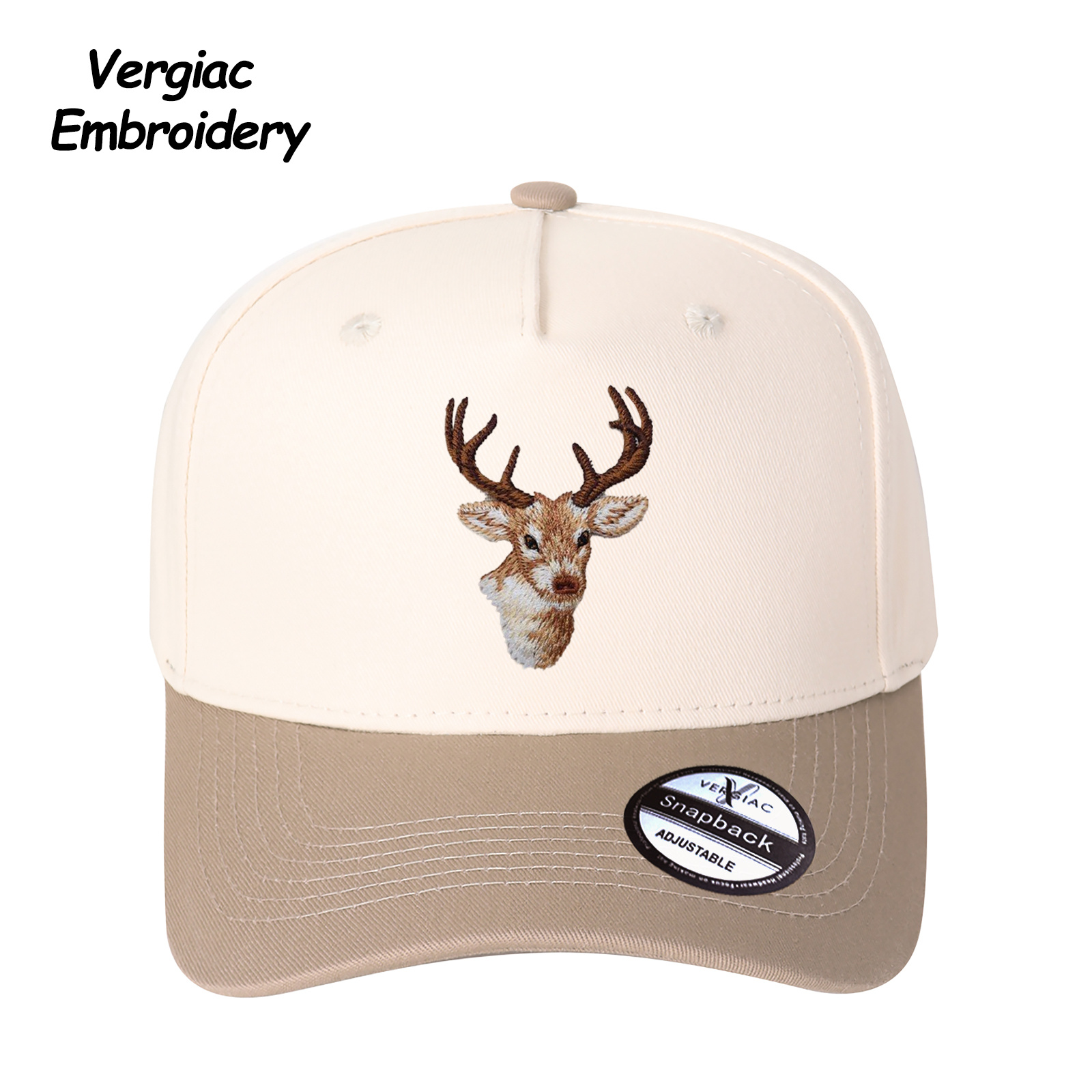 Deer Head Embroidered Trucker Hat product details