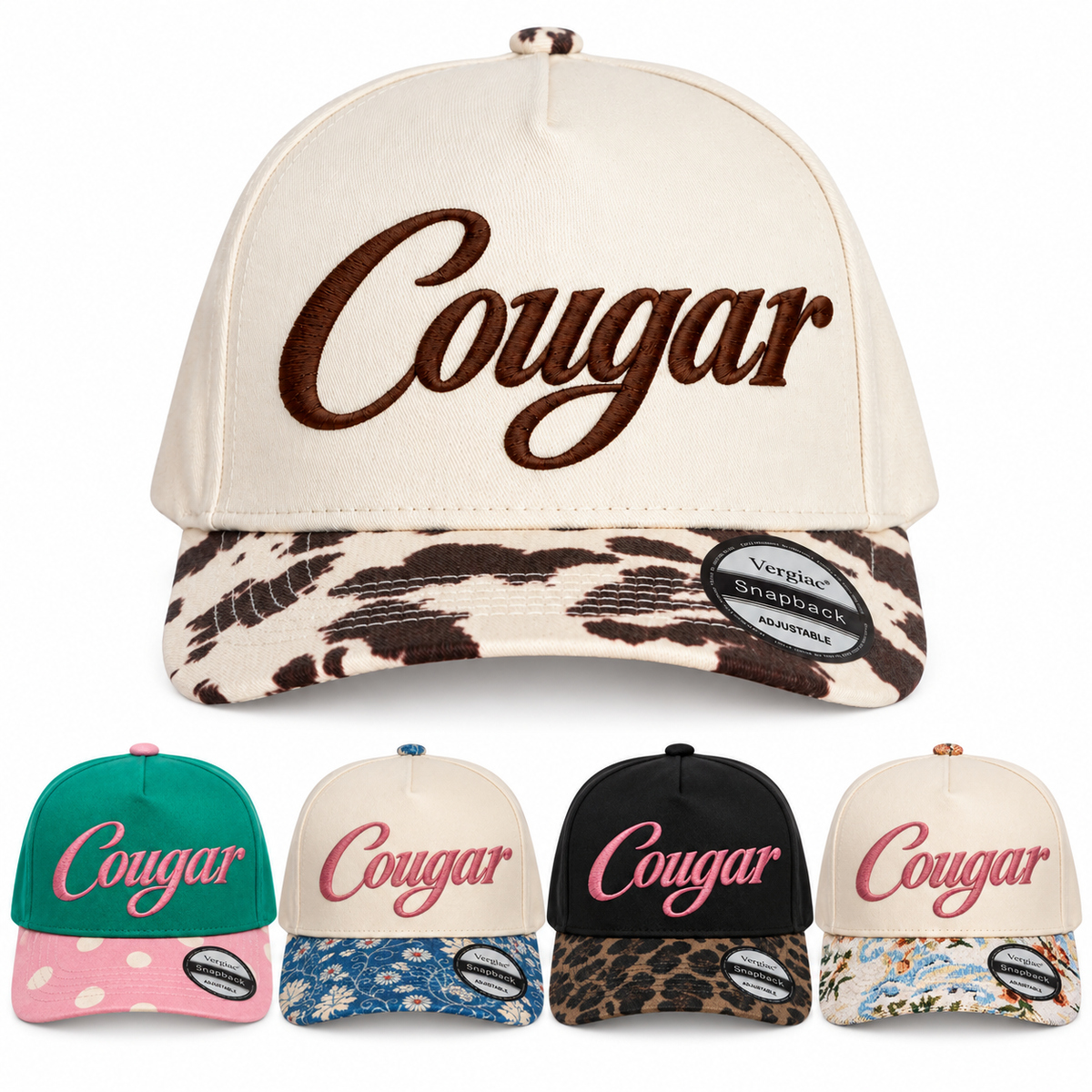 Cougar 5-Panel Trucker Hat product details