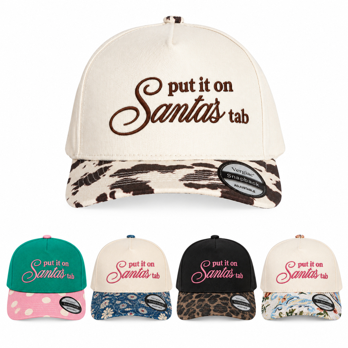 Put It On Santas Tab 5-Panel Trucker Hat product details