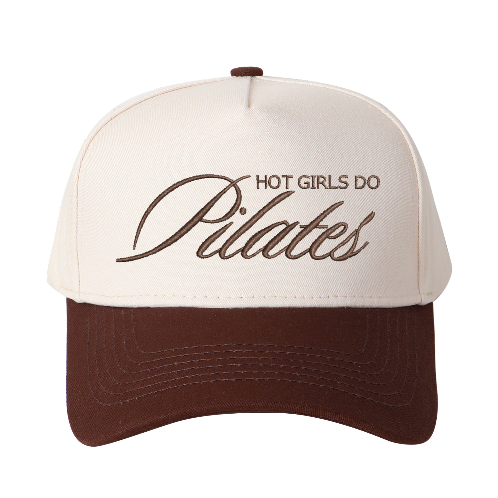 Hot Girls Do Pilates Embroidered Trucker Hat product details
